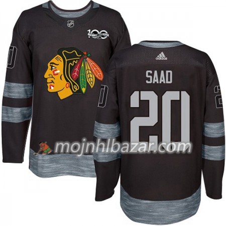 Dresovi Chicago Blackhawks Brandon Saad 20 1917-2017 100th Anniversary Adidas Crna Authentic - Muške